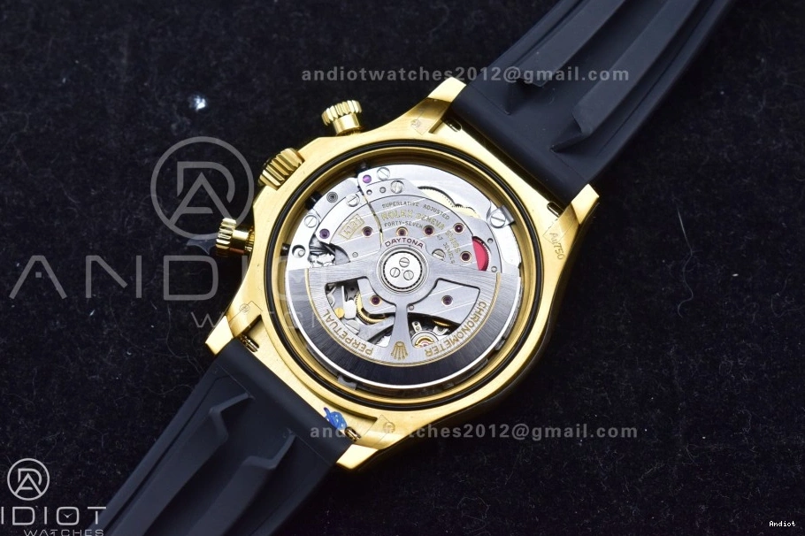 QF SH4131 White Daytona 1:1 (Weighted) Best on Edition Oysterflex 126518 V6 Dial Strap 0313